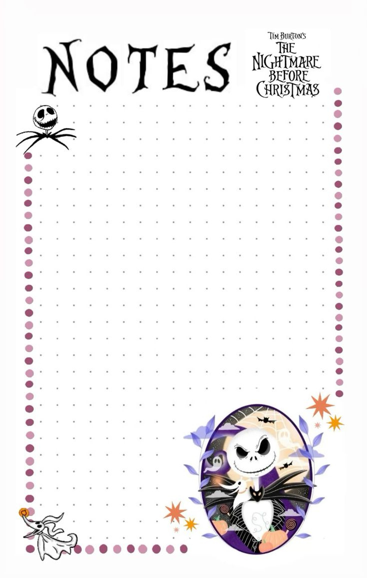 Nightmare Before Christmas Memo regarding Free Nightmare Before Christmas Scrapbook Paper Printable