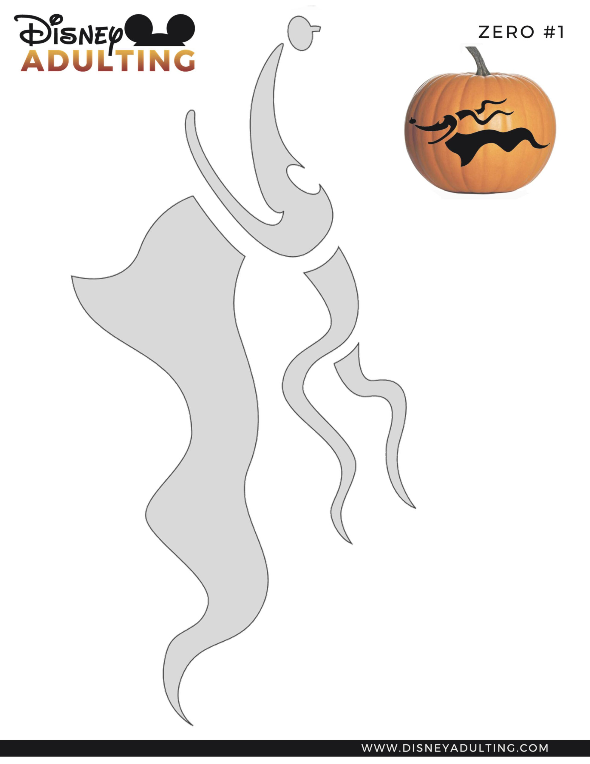 Nightmare Before Christmas: Zero (Pumpkin Stencil - Pumpkin with regard to Nightmare Before Christmas Pumpkin Carving Stencils Printable
