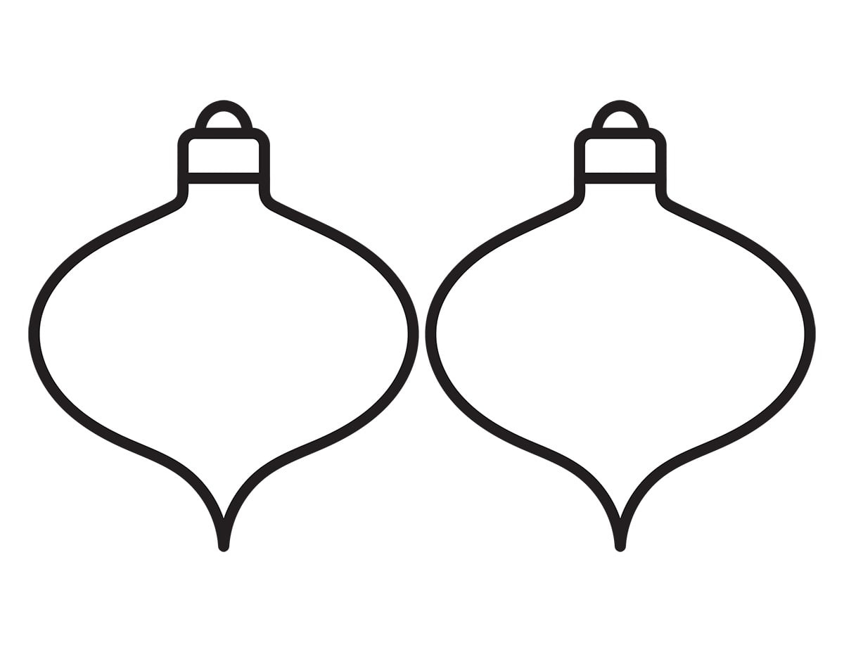 Ornament Template (Free Printable) - The Best Ideas For Kids regarding Printable Christmas Ornament Outline