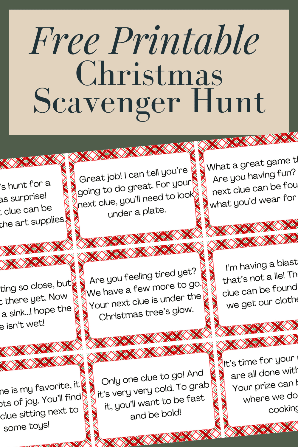 Our 2023 Christmas Scavenger Hunt – Love &amp;amp; Renovations inside Free Printable Christmas Treasure Hunt For Adults