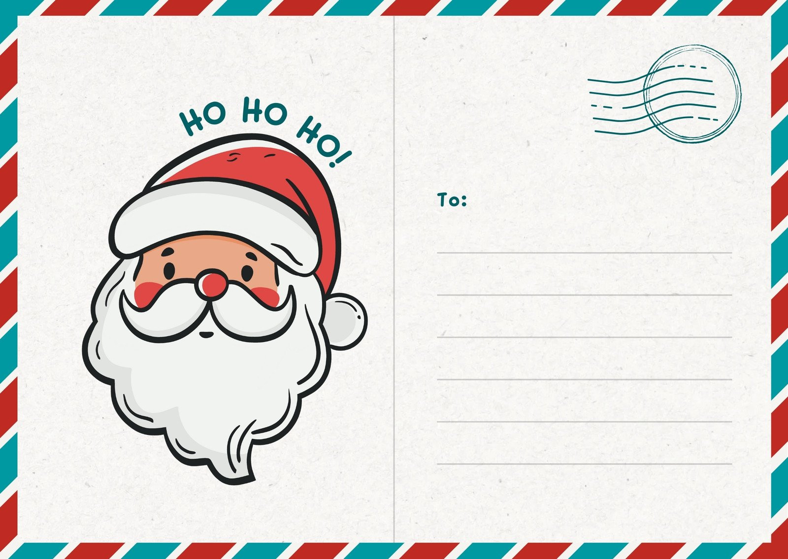 Page 2 - Free And Customizable Santa Claus Templates for Printable Christmas Card From Santa
