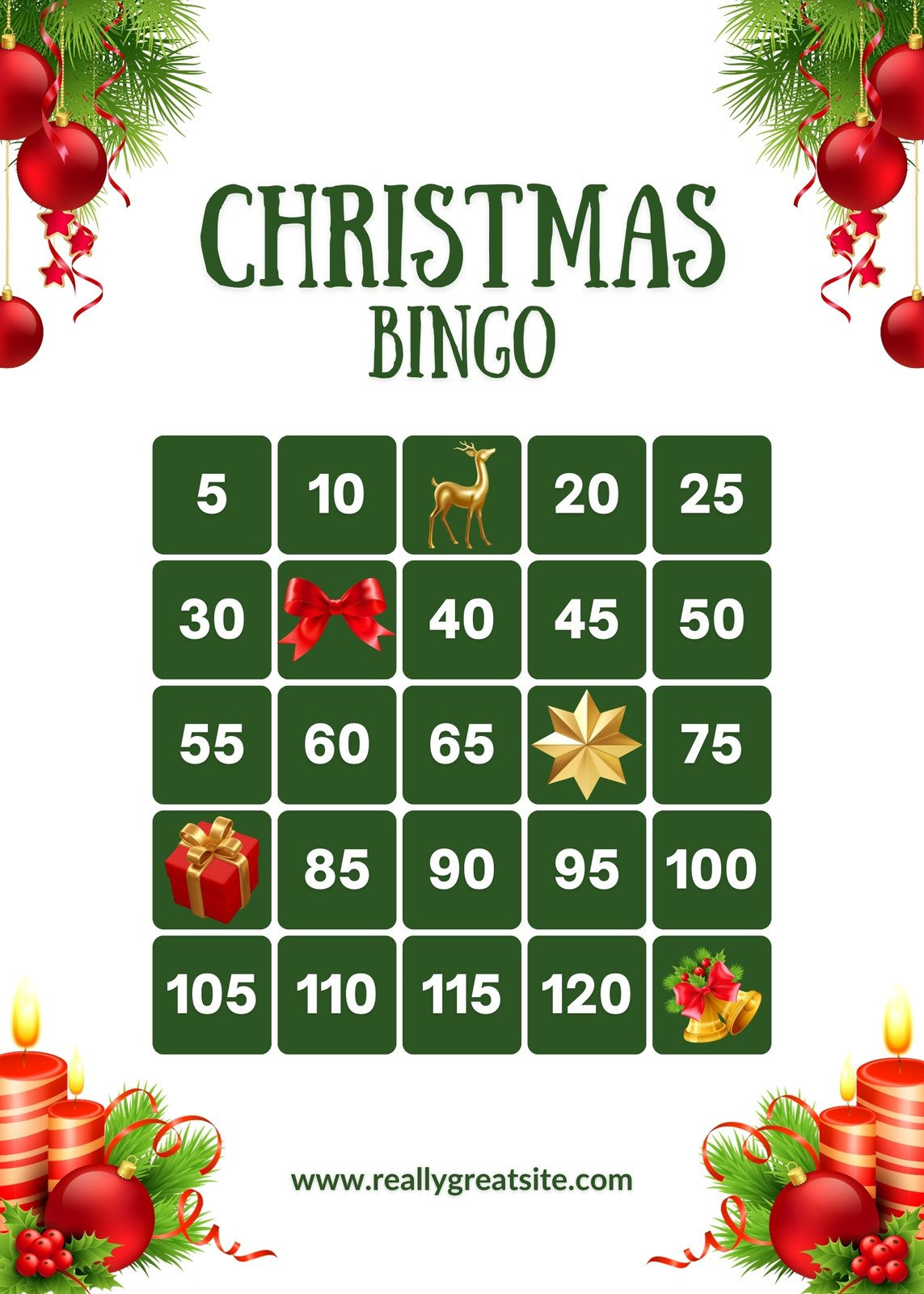 Page 2 - Free Printable Christmas Bingo Card Templates | Canva intended for Free Printable Christmas Bingo Card Generator