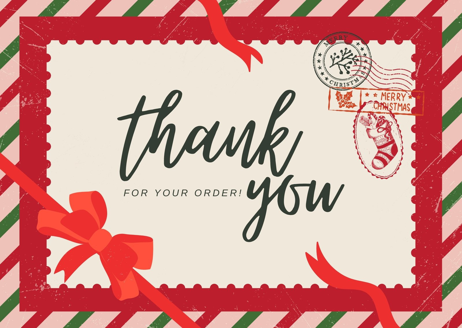 Page 3 - Free Custom Printable Christmas Thank You Card Templates inside Christmas Thank You Printable