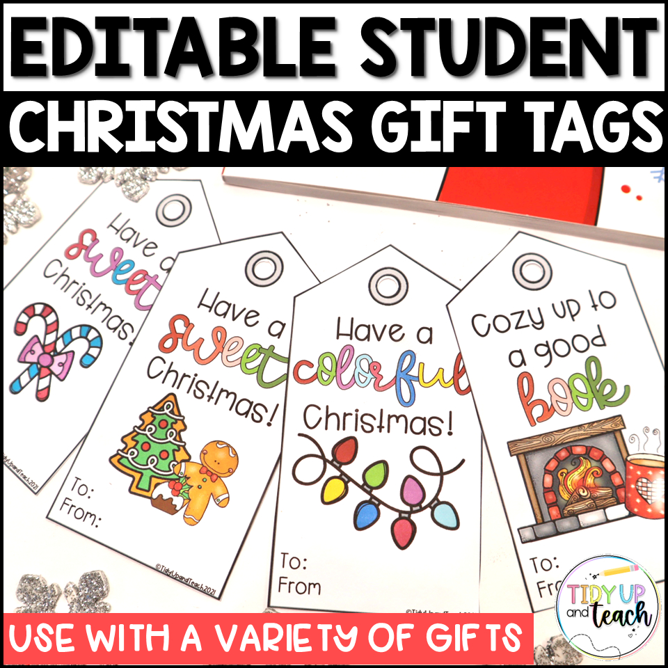 Personalized Christmas Gift Tag | Madeteachers regarding Personalized Printable Christmas Gift Tags