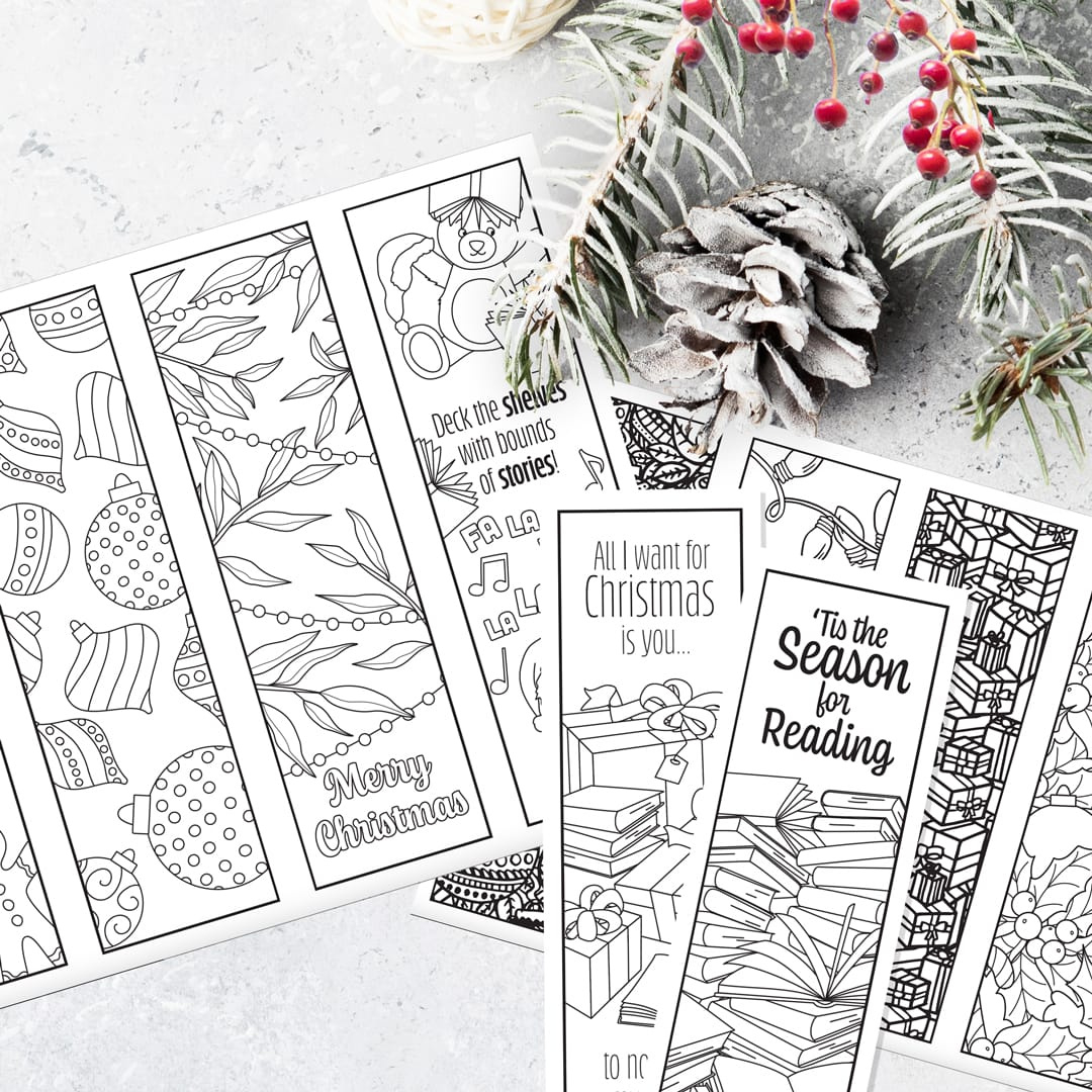 Printable Christmas Bookmarks - Sarah Renae Clark - Coloring Book pertaining to Printable Christmas Bookmarks to Color