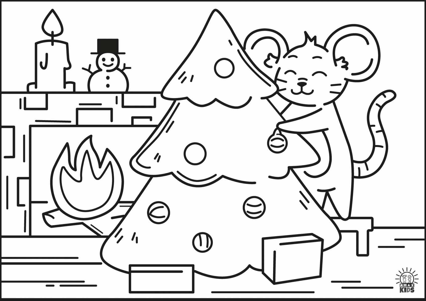 Printable Christmas Coloring Pages For Kids | Amax Kids within Printable Christmas Pictures For Kids
