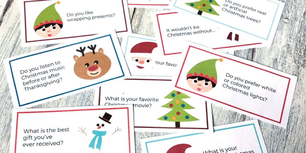 Printable Christmas Conversation Topics - Inspiration Made Simple throughout Free Printable Christmas Conversation Starters
