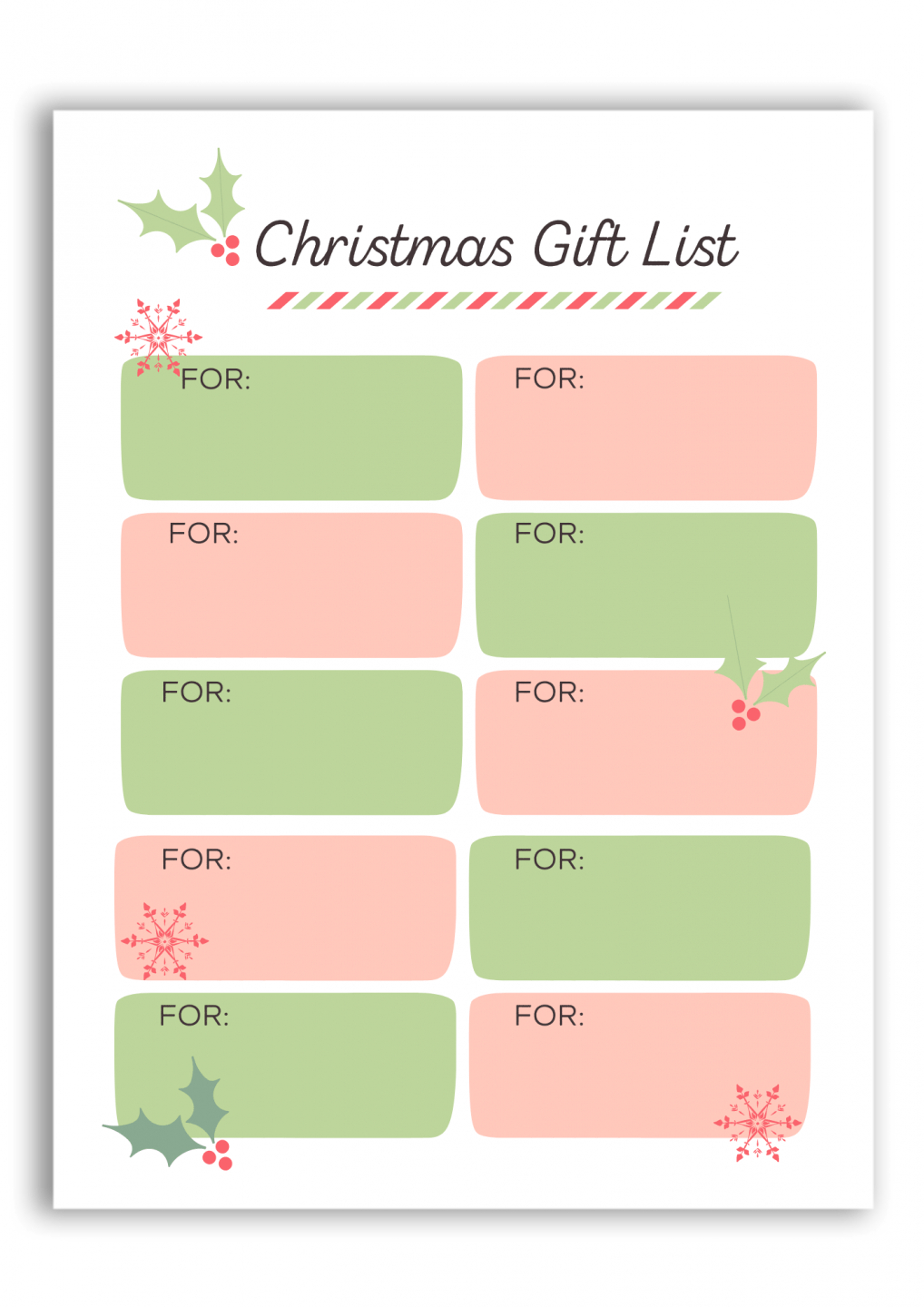 Printable Christmas Gift &amp;amp; Hostess Planner – Joyful Homemaking pertaining to Printable Christmas List Planner