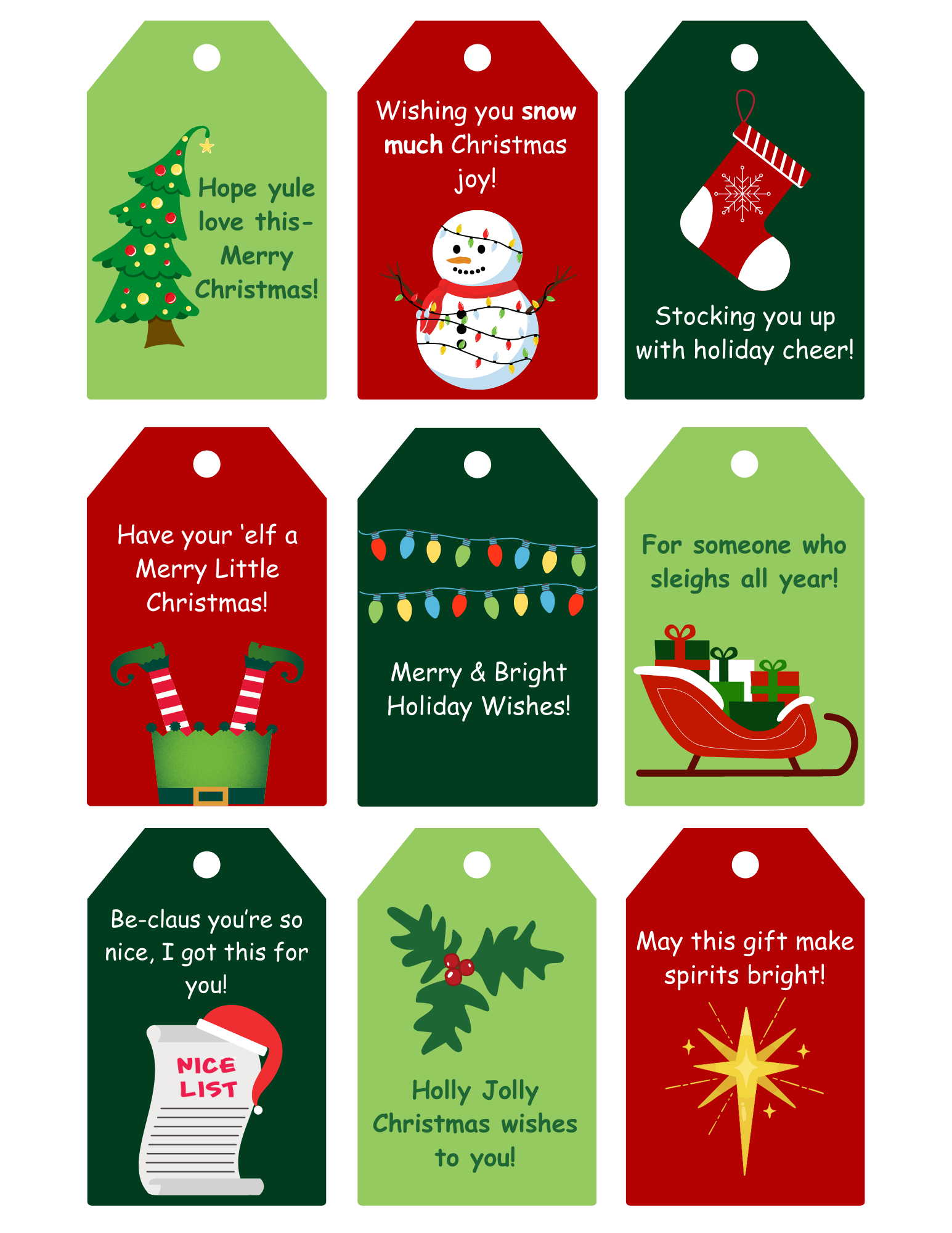 Printable Christmas Gift Tags | Signup regarding Gift Tag Printable Christmas