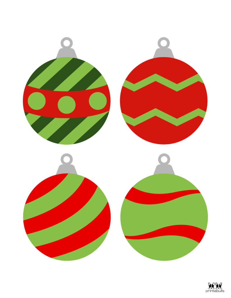 Printable Christmas Ornaments | Printabulls throughout Large Printable Christmas Ornaments