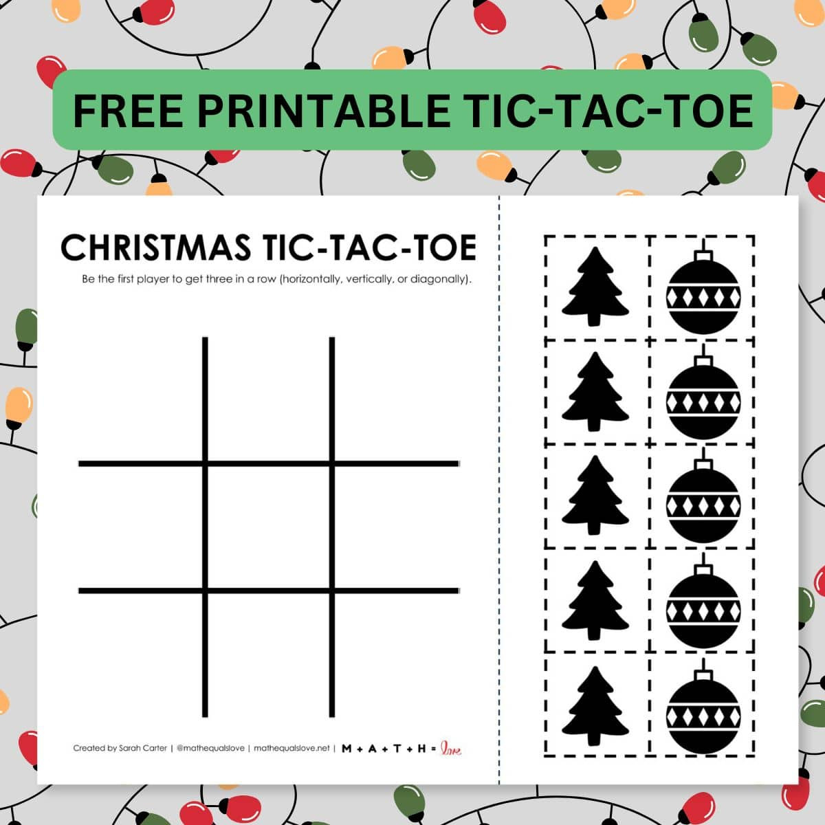 Printable Christmas Puzzles And Games | Math = Love throughout Free Printable Christmas Logic Puzzles Printable