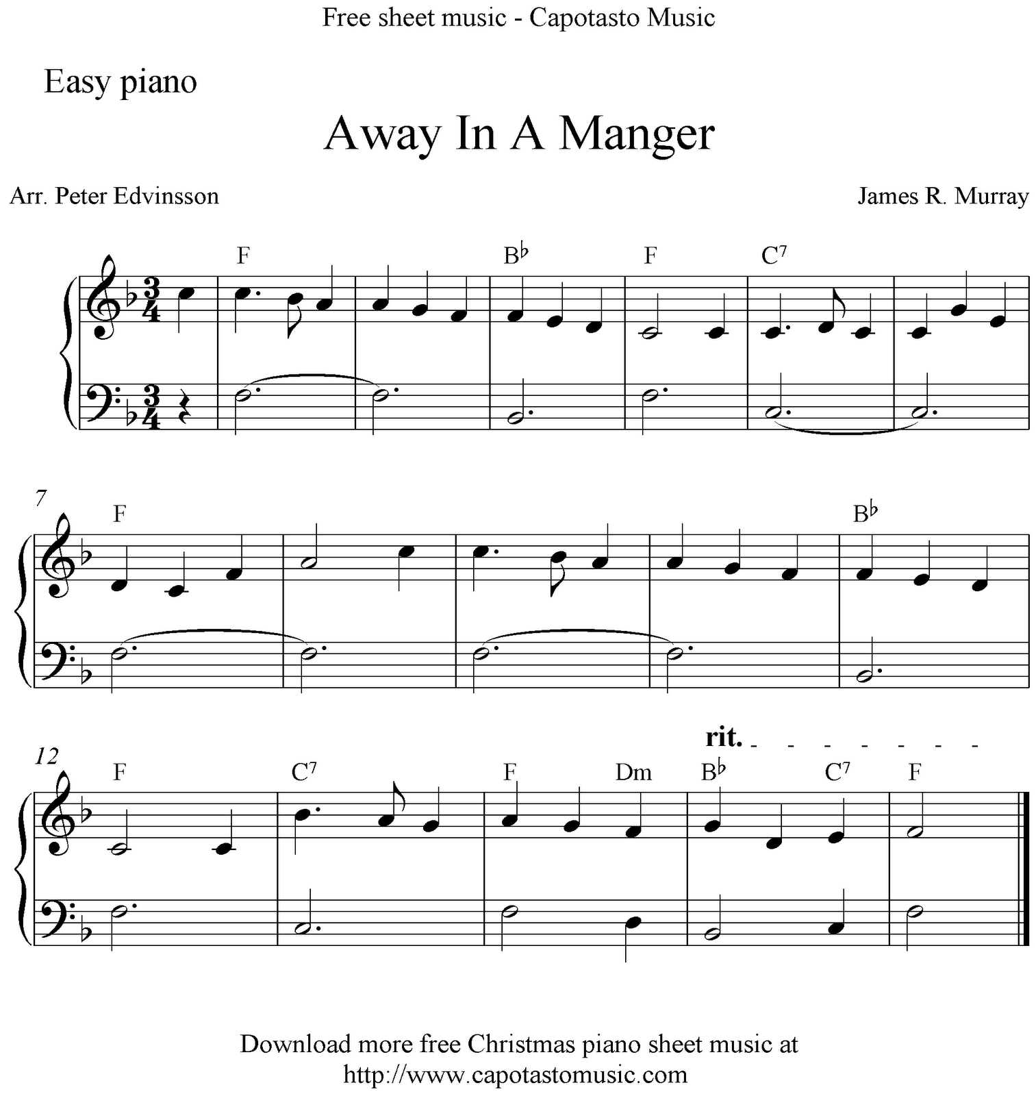 Printable Christmas Sheet Music inside Free Printable Christmas Sheet Music For Piano Beginners