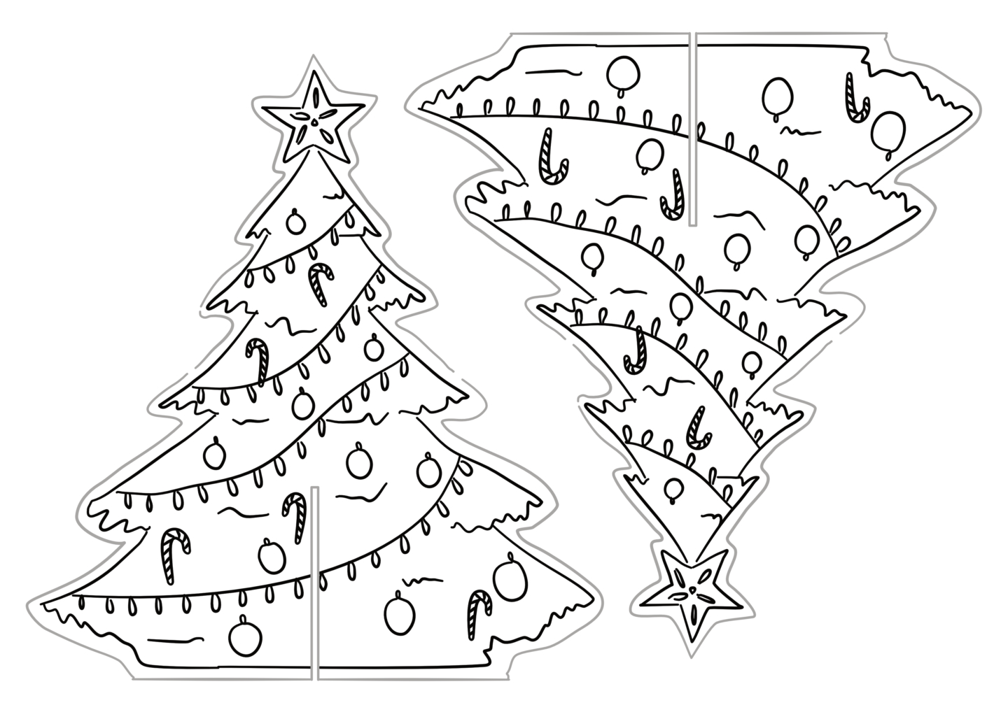 Printable Christmas Tree Decoration – Work Over Easy in Decorate A Christmas Tree Printable