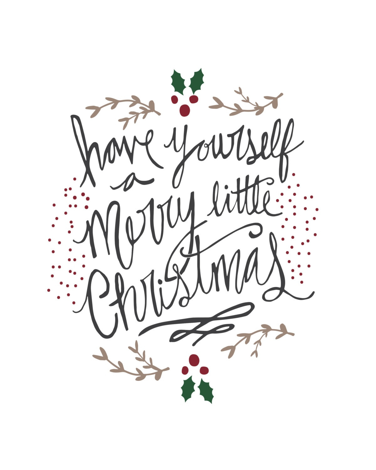 Printable - Have Yourself A Merry Little Christmas - Printable - Etsy within Have Yourself a Merry Little Christmas Printable Lyrics