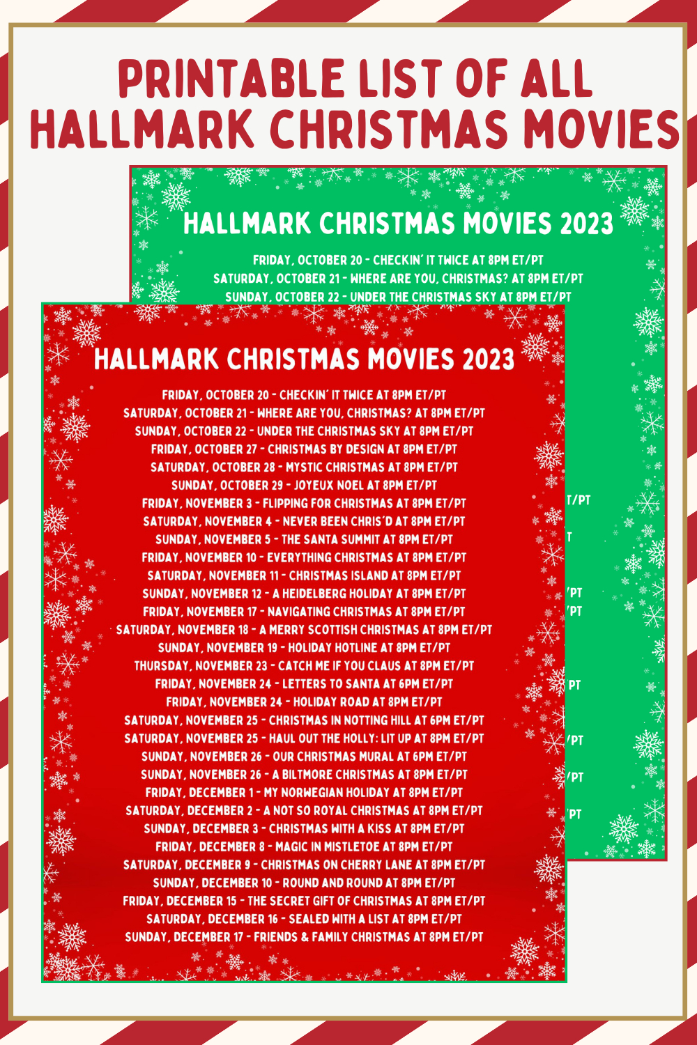 Printable List Of All Hallmark Christmas Movies 2023 - A Sparkle with regard to Hallmark Christmas Movies Printable List