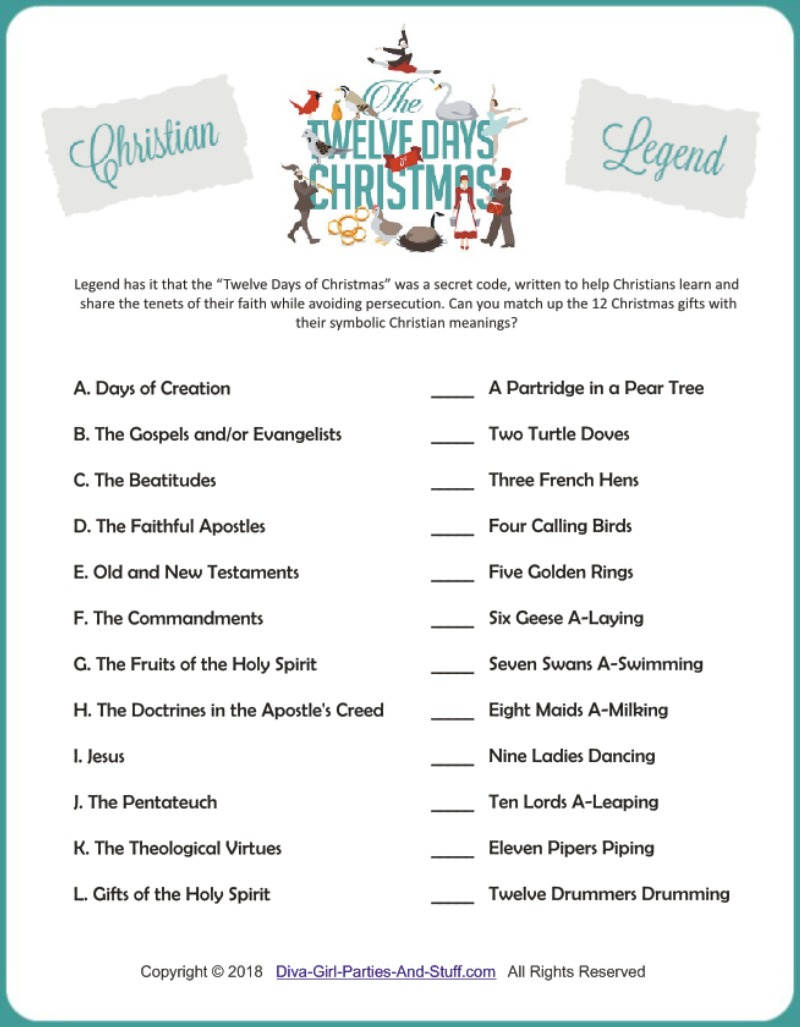 Right Left Christmas Game Based On The Nativity Story within Free Printable Christian Christmas Party Games For Adults