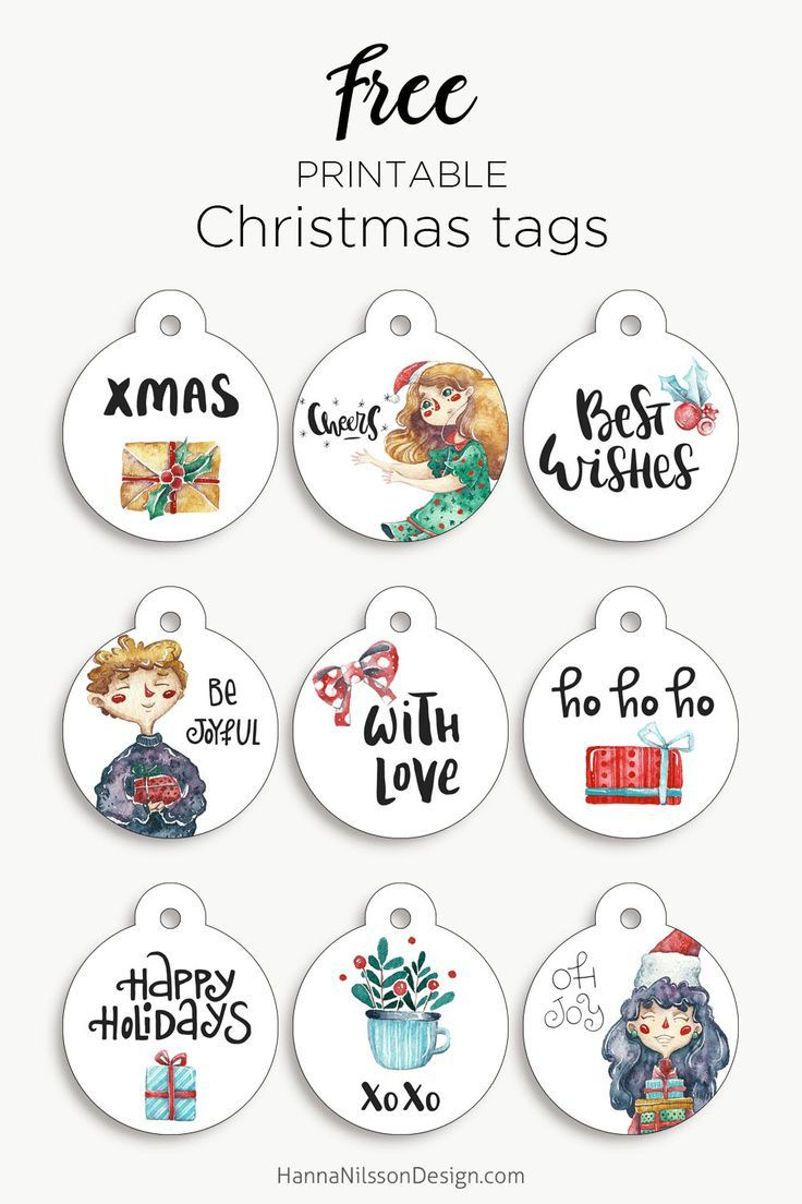 Round Christmas Tags | Free Christmas Printable with Free Printable Round Christmas Gift Tags