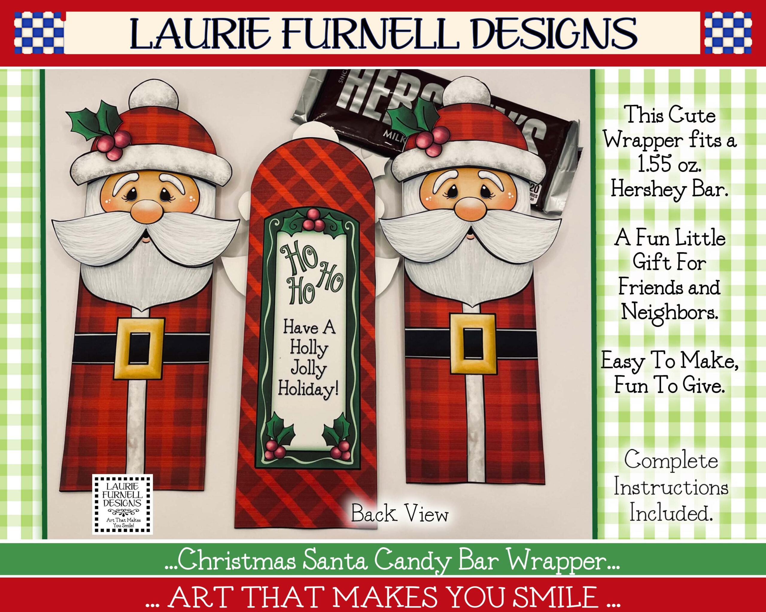 Santa Candy Bar Wrapper, Christmas Candy Bar Wrapper, Laurie throughout Printable Candy Wrappers For Christmas