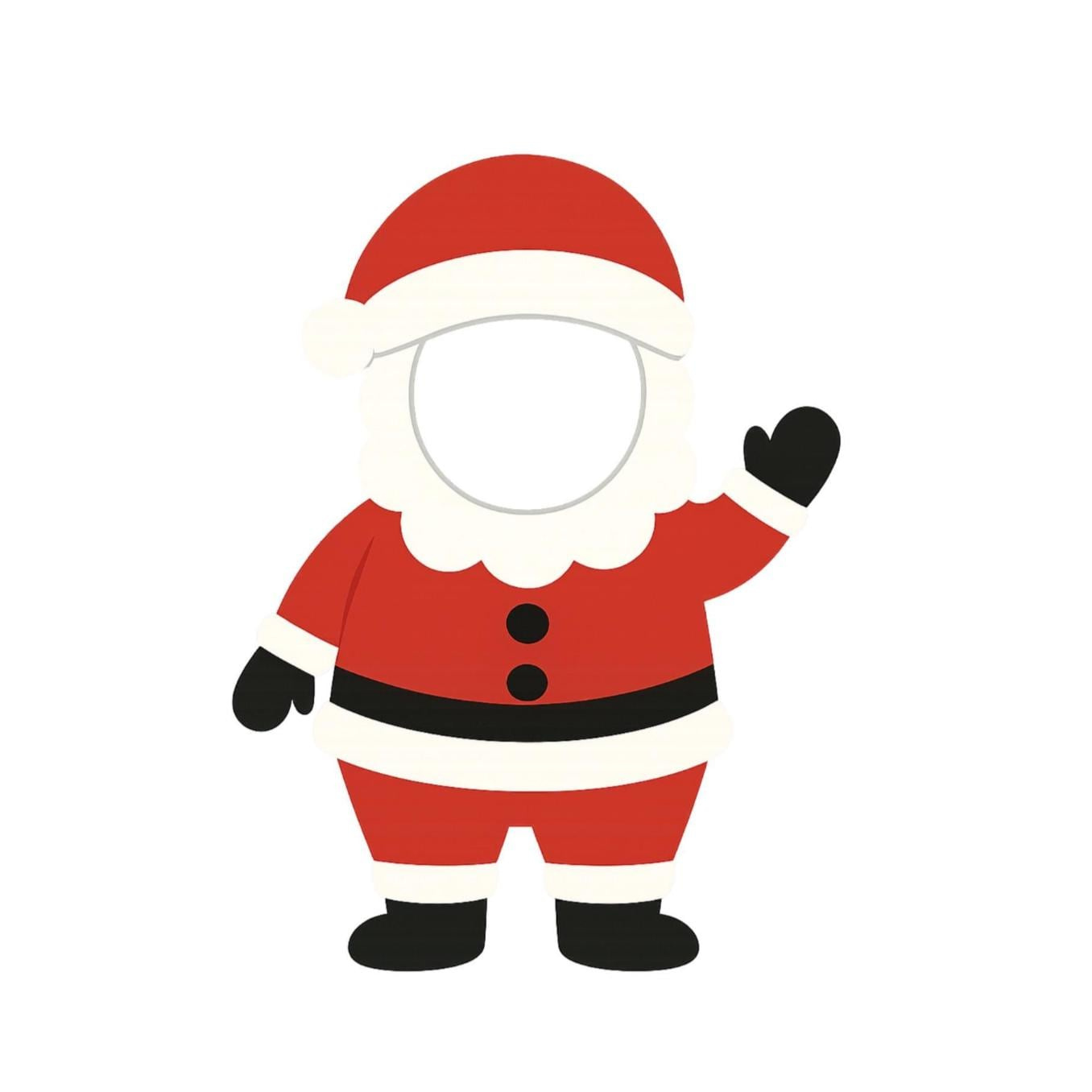 Santa Face In Hole - Etsy regarding Printable Christmas Face in Hole Templates