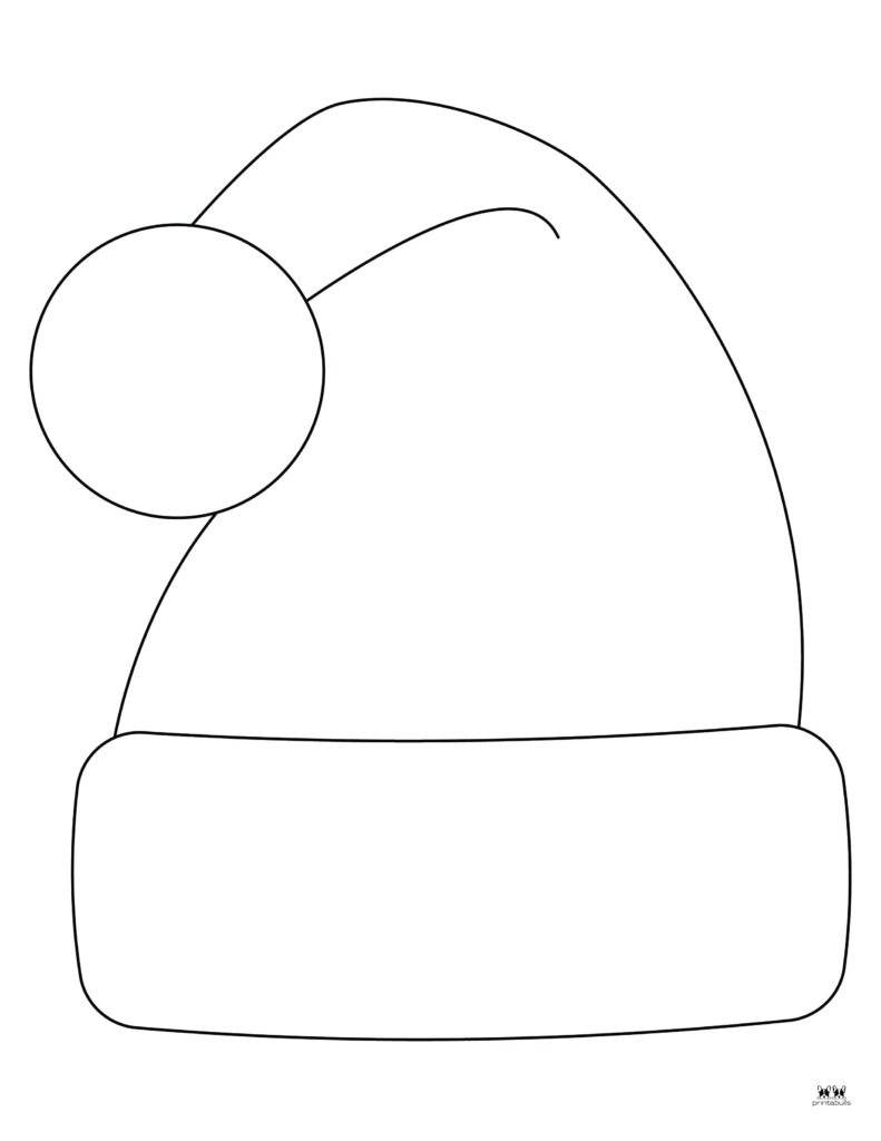 Santa Hat Templates &amp;amp; Coloring Pages - Free | Printabulls regarding Printable Christmas Hat Template