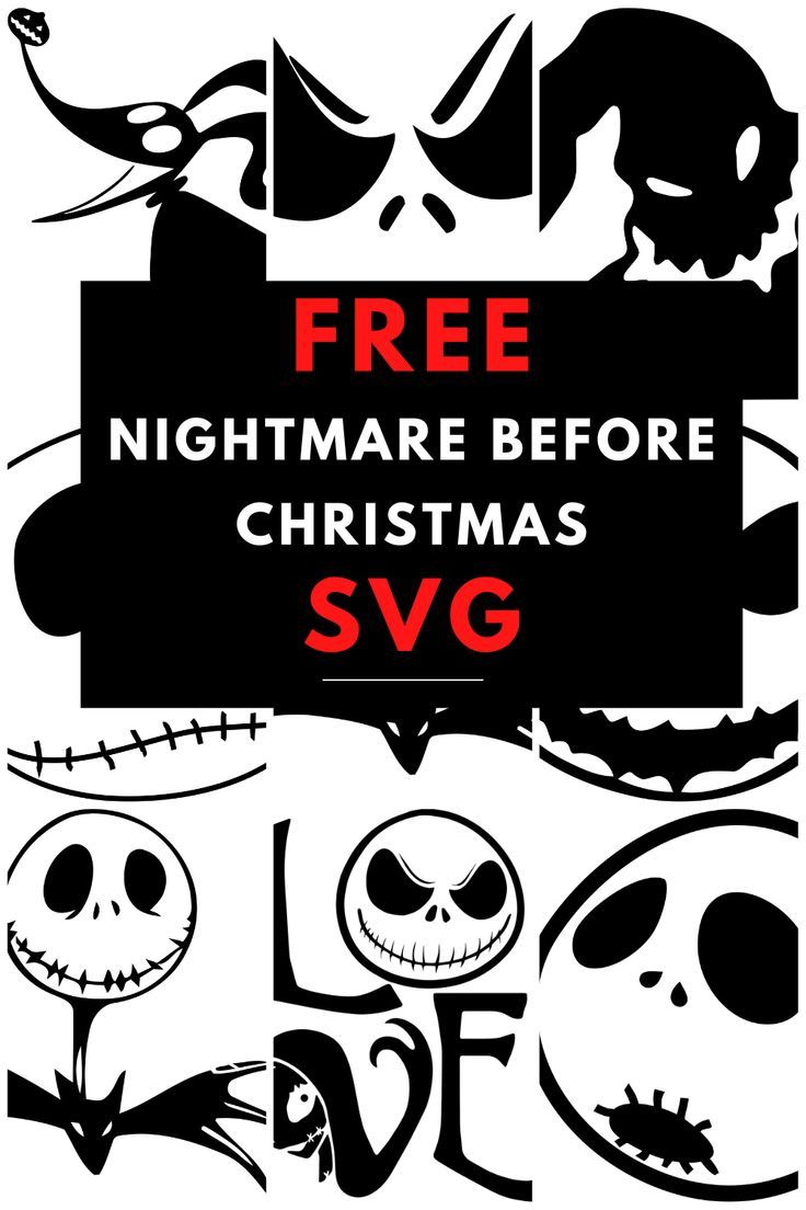 Sites With Free Nightmare Before Christmas Svgs Downloads regarding Nightmare Before Christmas Silhouette Printable