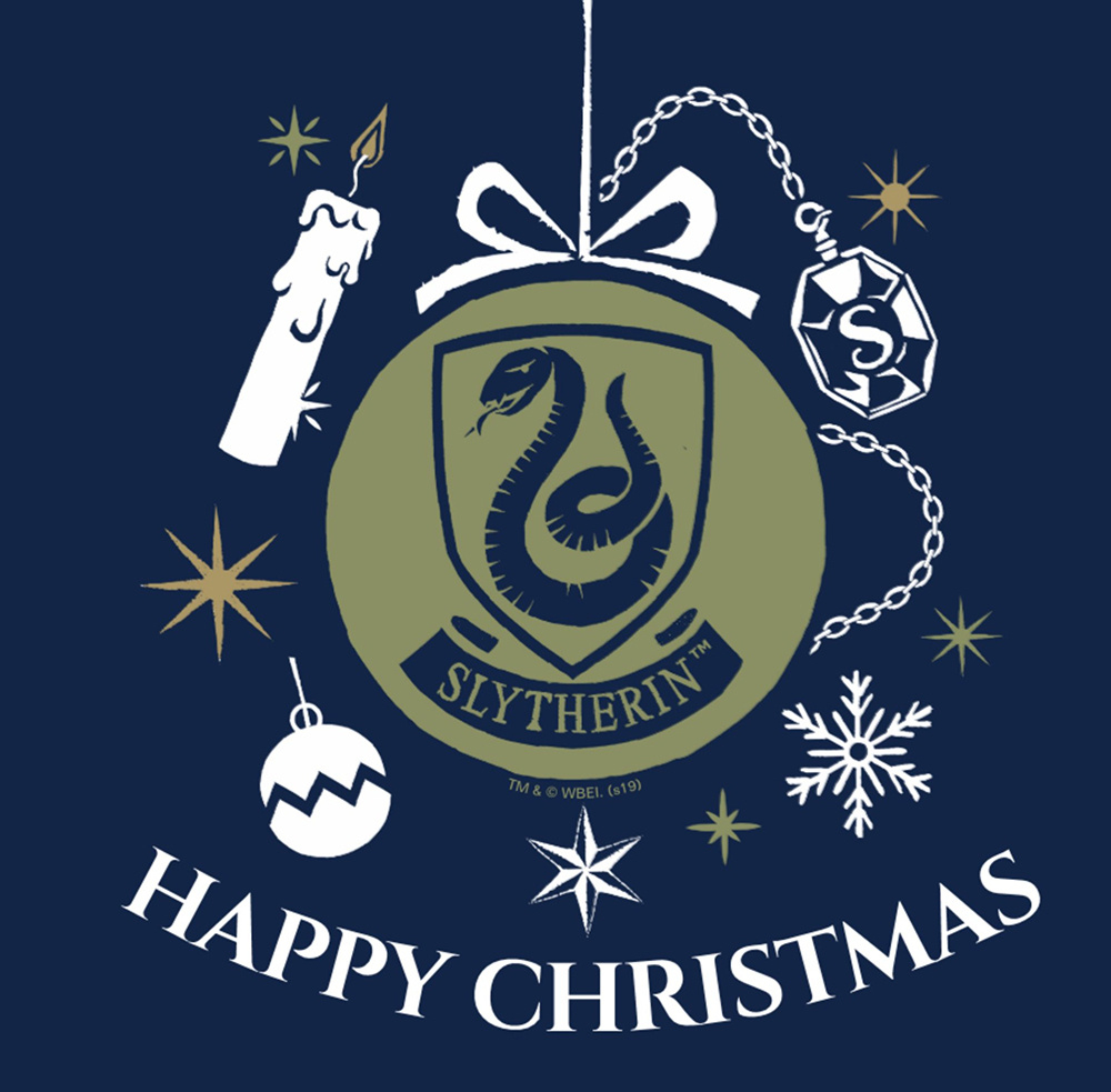 Slytherin Christmas Card inside Harry Potter Christmas Card Printable