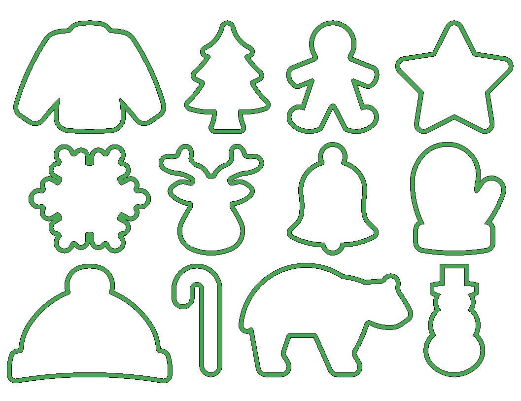 Solidworks Part Reviewer: Winter Cookie Cutters for Printable Christmas Cookie Cutter