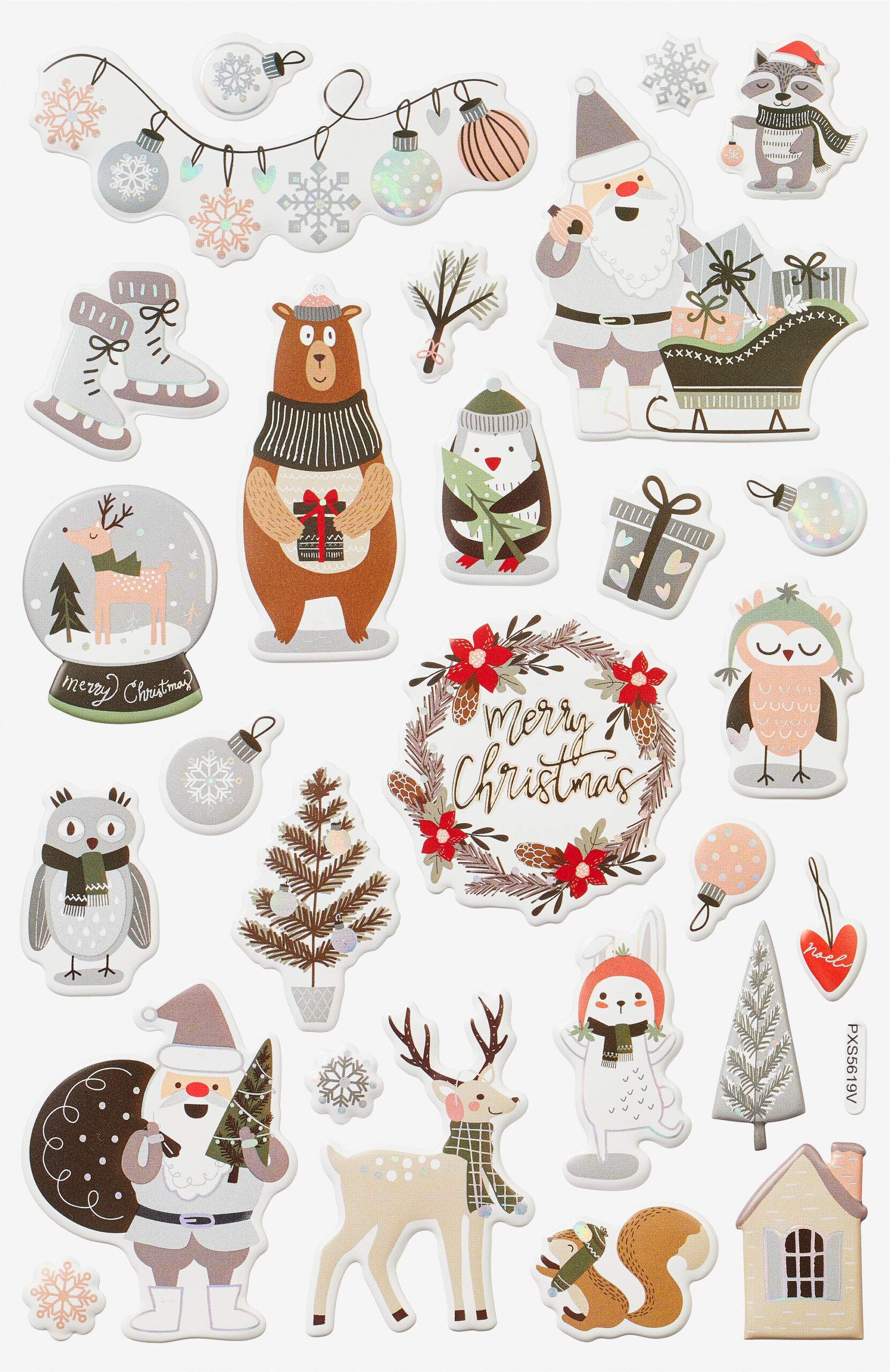 Sticker "Merry Christmas" with regard to Christmas Stickers Printable