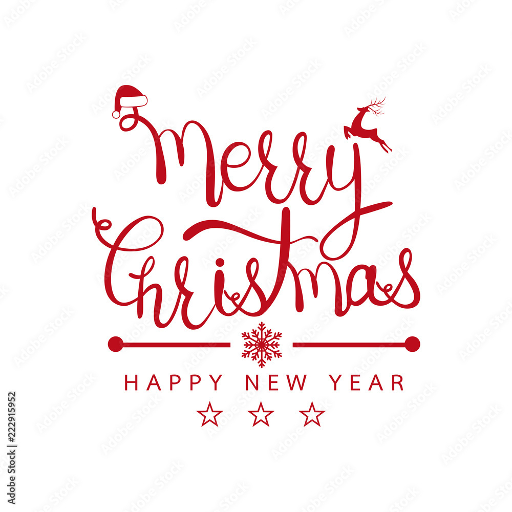 Stock-Vektorgrafik „Merry Christmas And Happy New Year Design for Merry Christmas And Happy New Year Printable