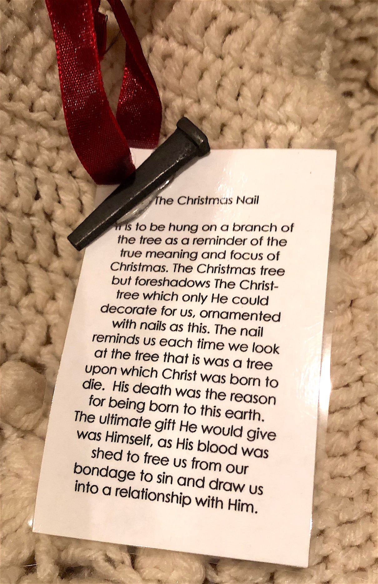 The Christmas Nail Ornament Diy - Forget Him Knot intended for Free Printable Christmas Nail Poem