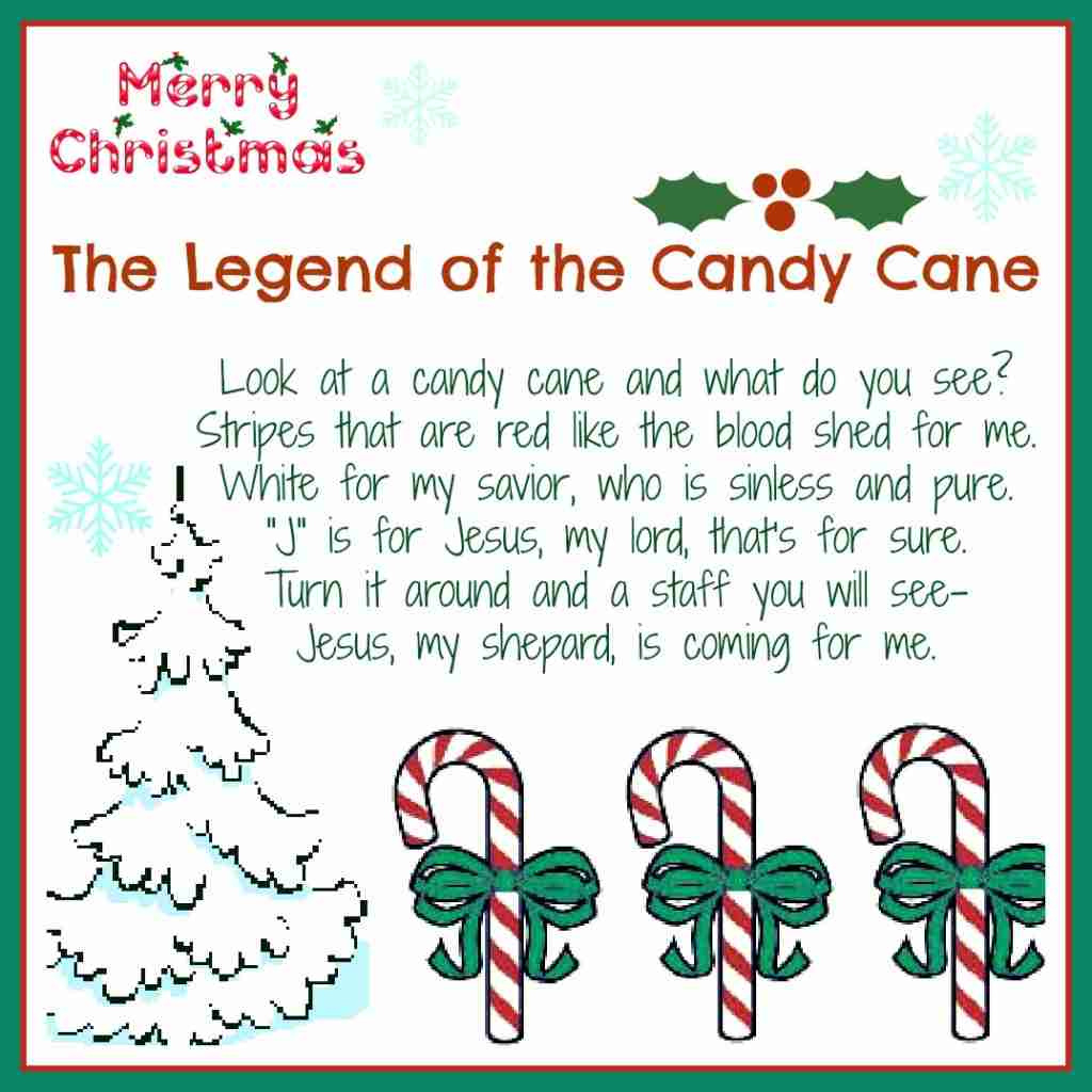 The Legend Of The Candy Cane: Free Printable And A Giveaway inside Printable Christmas Candy Cane Story