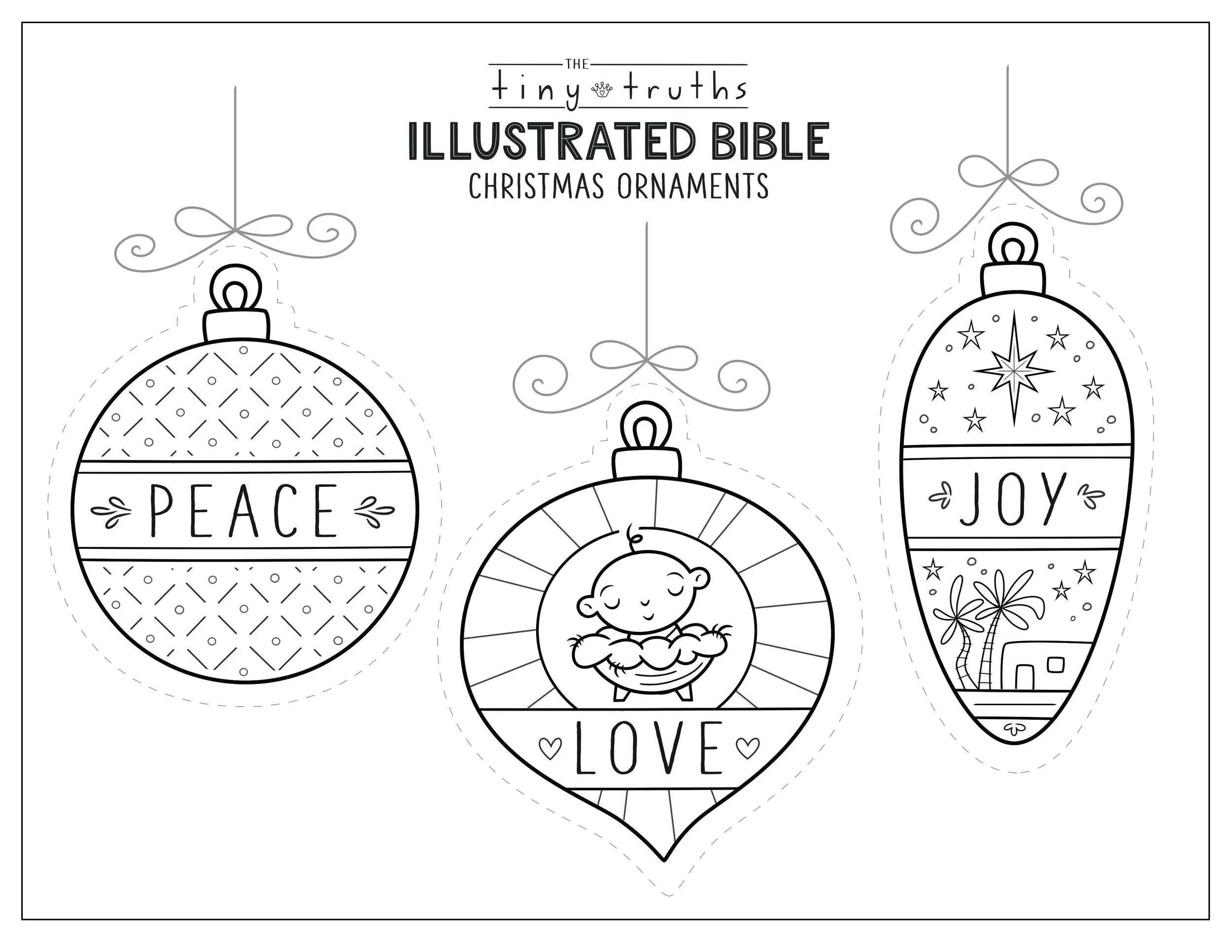 Tiny Truths Illustrated Bible Christmas Coloring And Crafts — Tiny regarding Free Printable Jesus Christmas Crafts
