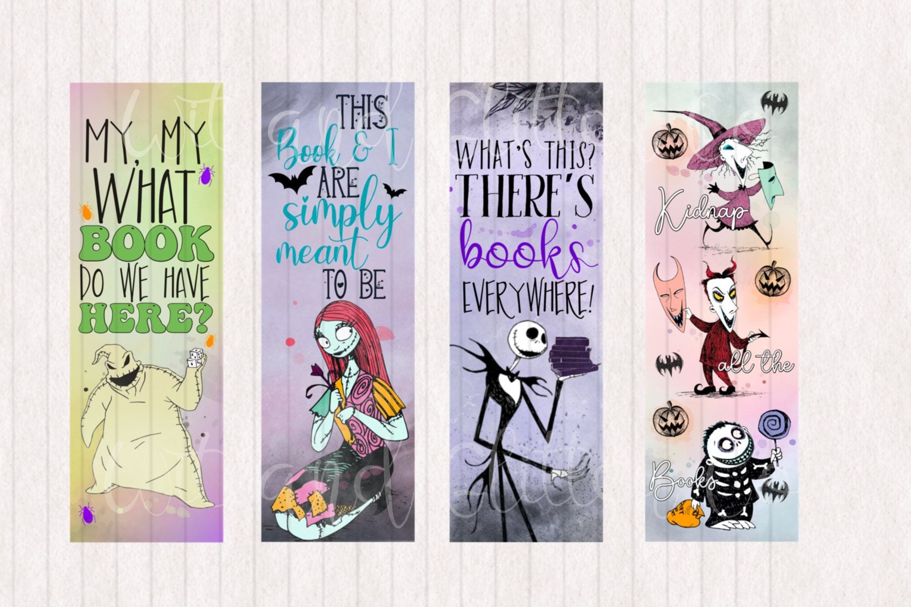 Tnbc Jack &amp;amp; Sally Bookmarks: Spooky Halloween Reader (Digital with Free Printable Nightmare Before Christmas Bookmarks