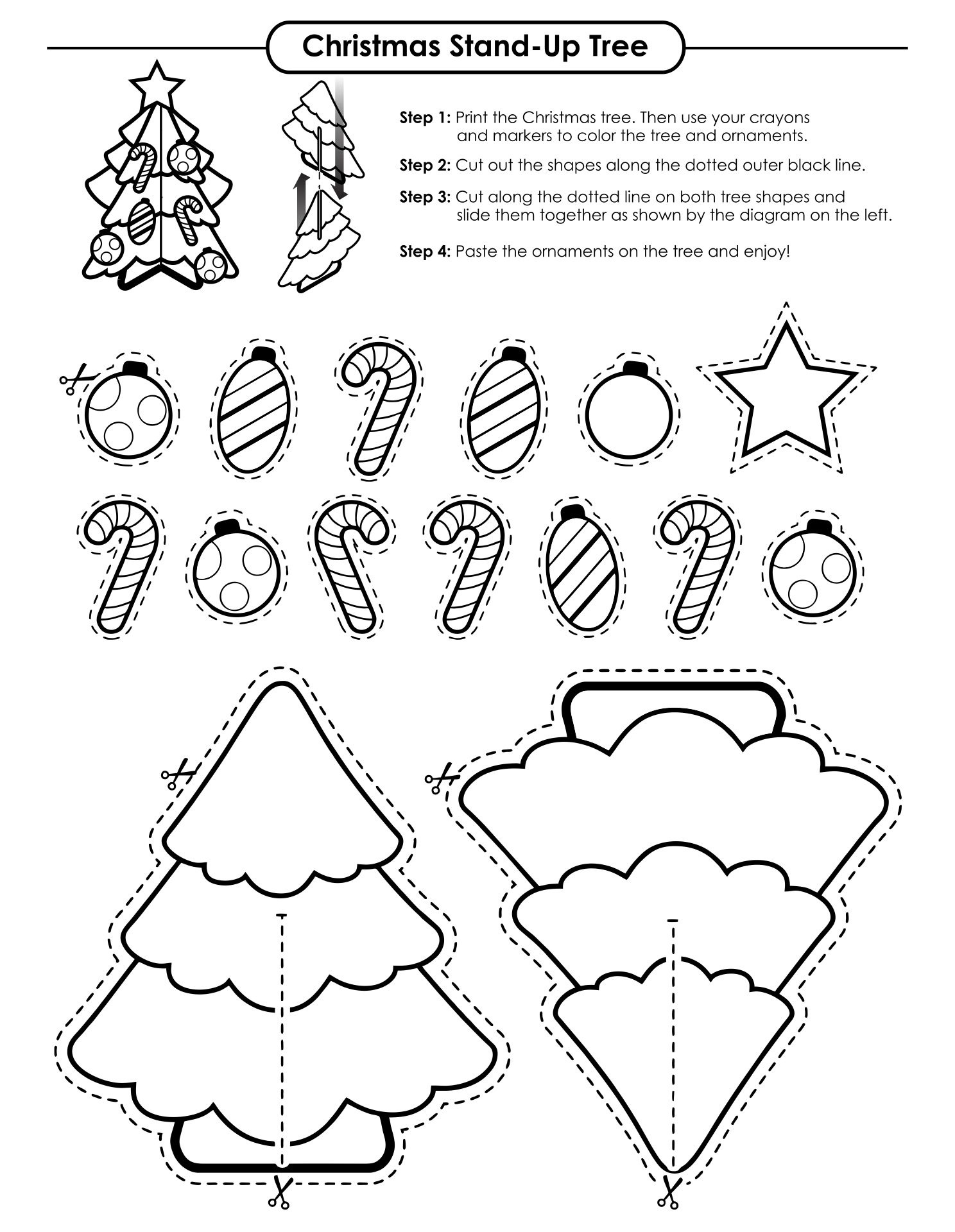 Your Daily Printable Needs - Printablee | Christmas Worksheets intended for Free Printable Christmas Crafts For Preschoolers