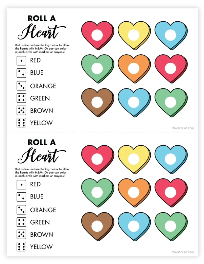 18 Free Printable Valentine&amp;#039;S Day Games And Activities - Pjs And Paint with regard to Free Valentines Printable Games