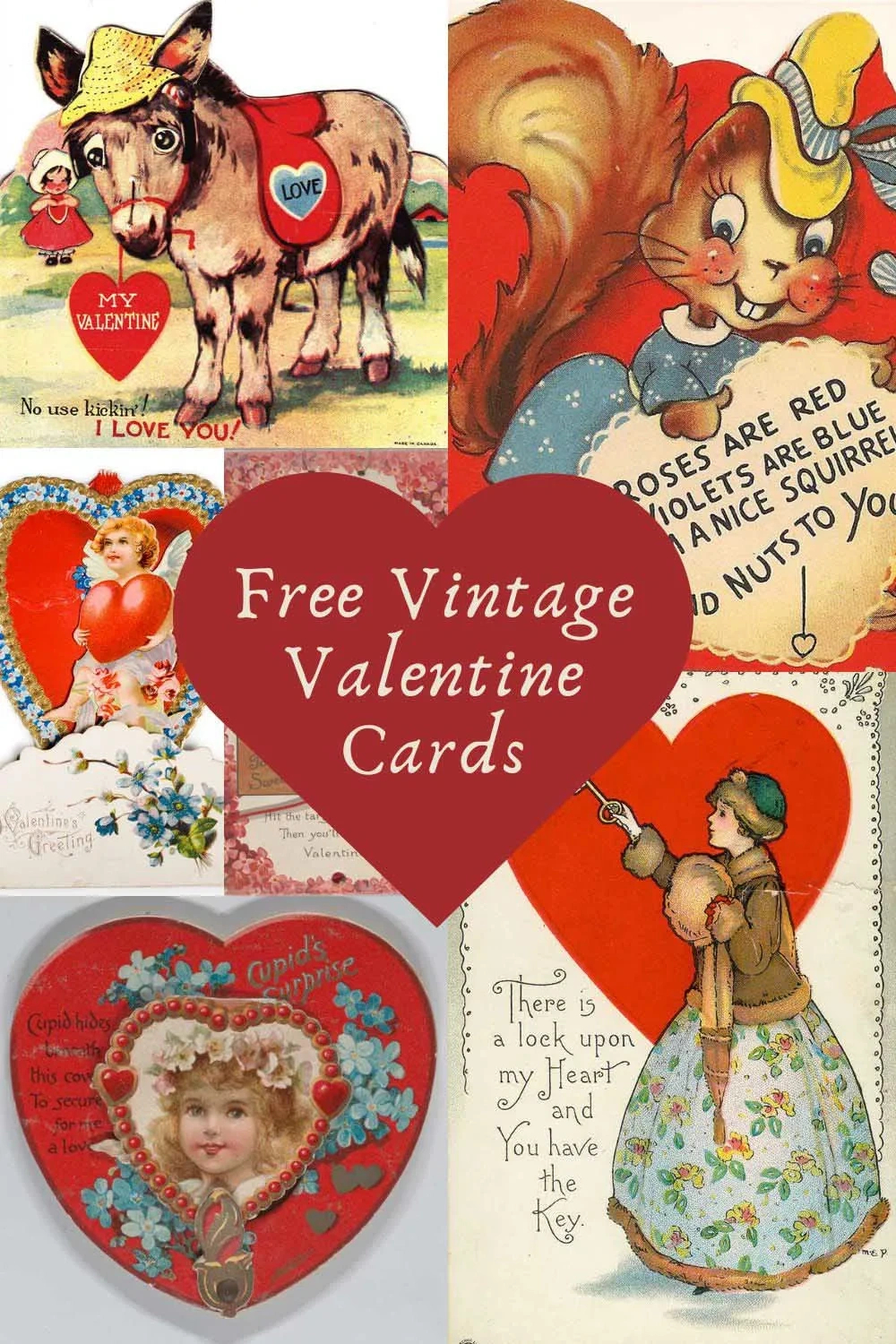 20 Free Printable Vintage Valentine Cards And Postcards - Picture throughout Free Printable Vintage Valentine Cards