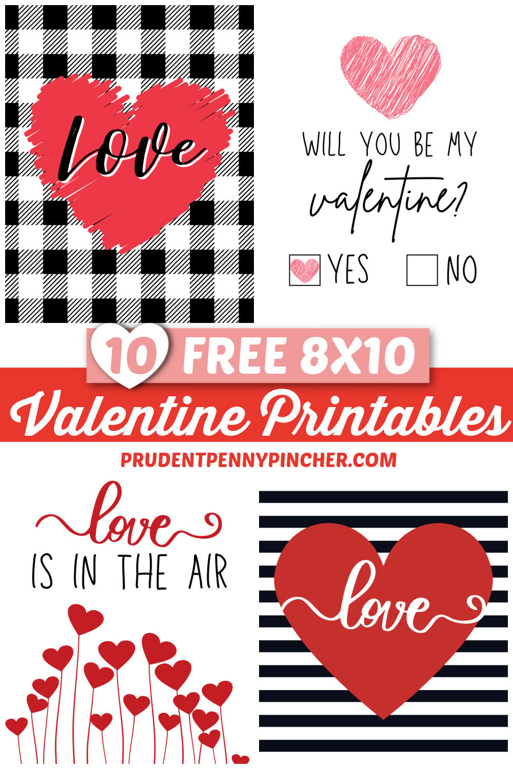 20 Free Valentine'S Day Printables - Prudent Penny Pincher for Printable Valentine Decorations