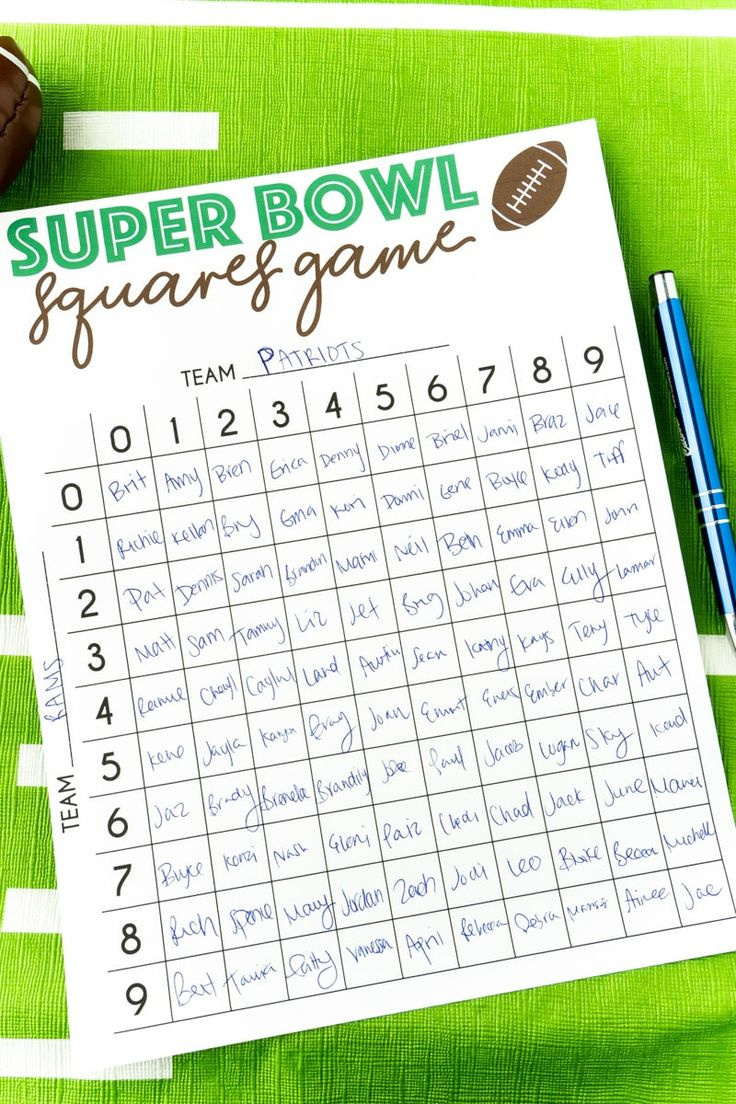 26 Best Super Bowl Party Games For Football Fans in Super Bowl Betting Games Printable