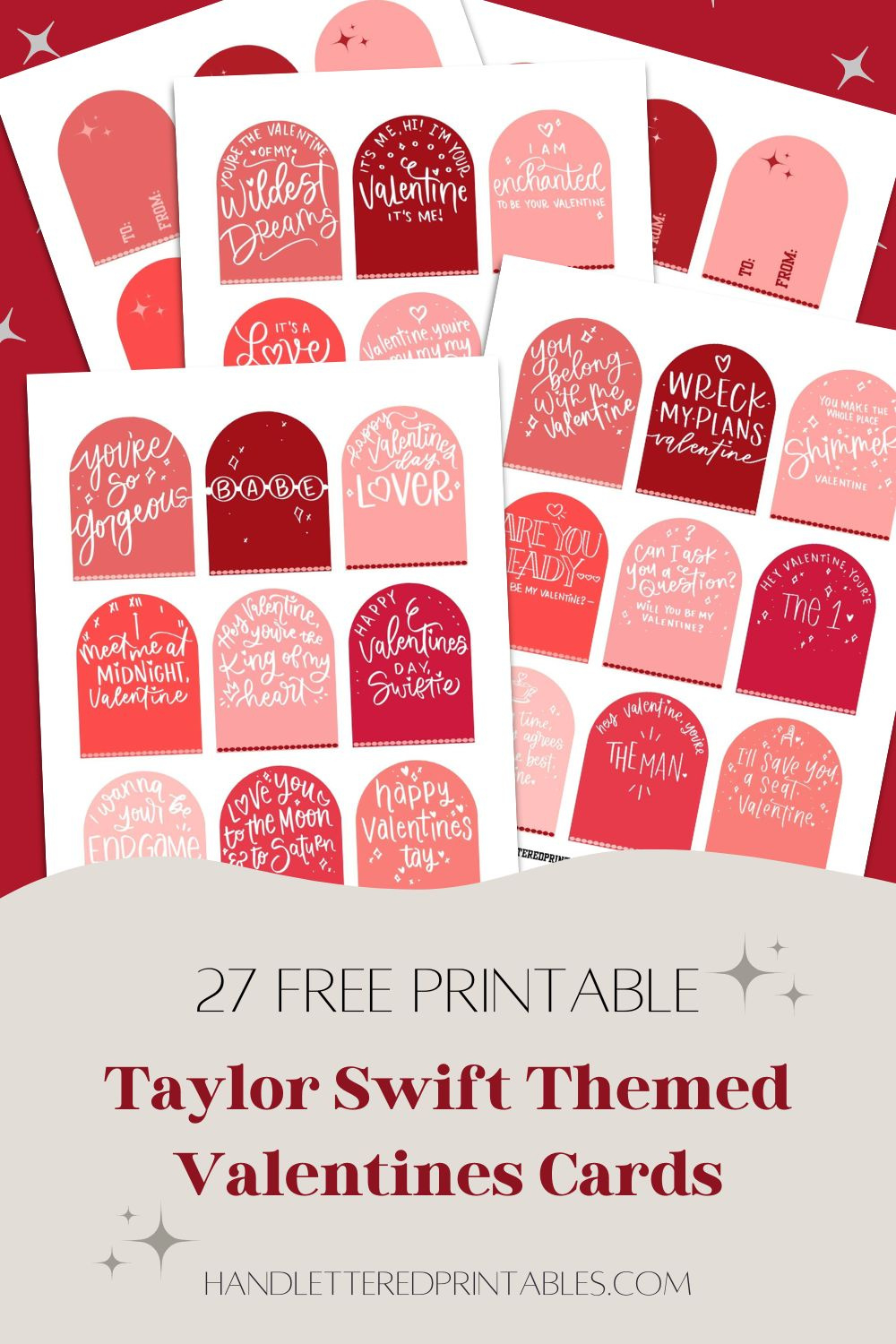 27 Free Printable Taylor Swift Themed Valentine&amp;#039;S Day Cards - Hand with Printable Taylor Swift Valentines