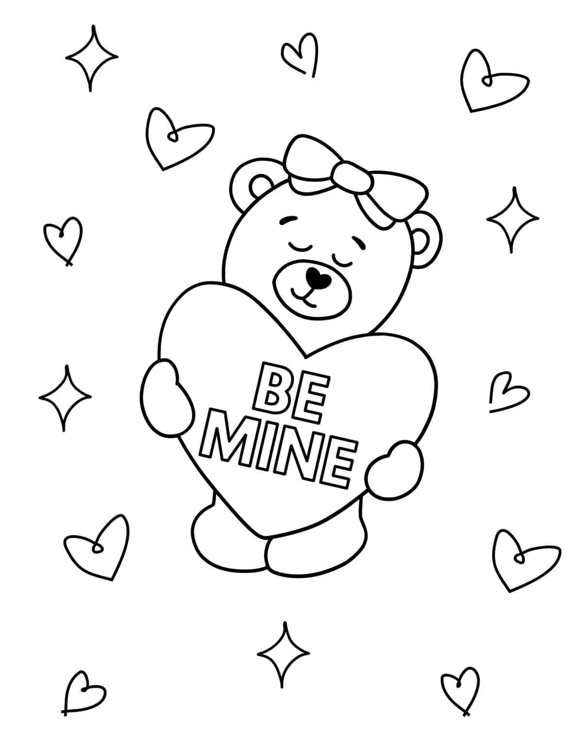 50 Free Valentine Coloring Pages For Kids - Prudent Penny Pincher with Printable Valentines Coloring Sheets
