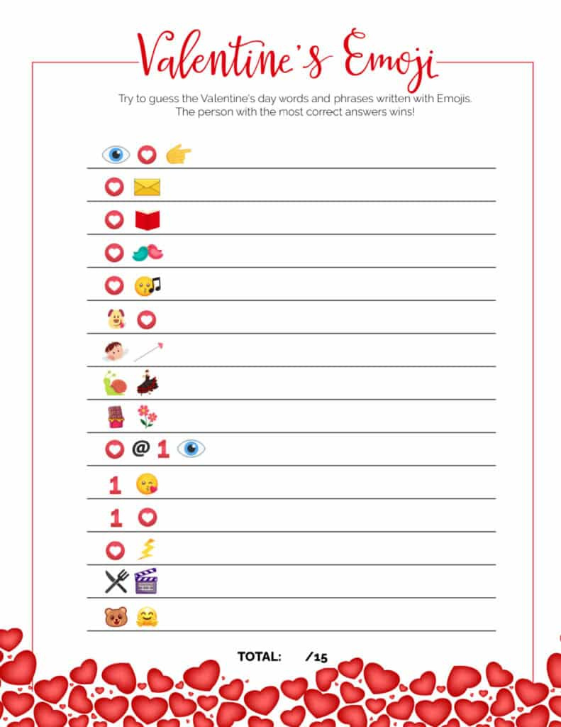 6 Printable Valentines Games For Kids inside Printable Valentine Games For Kids