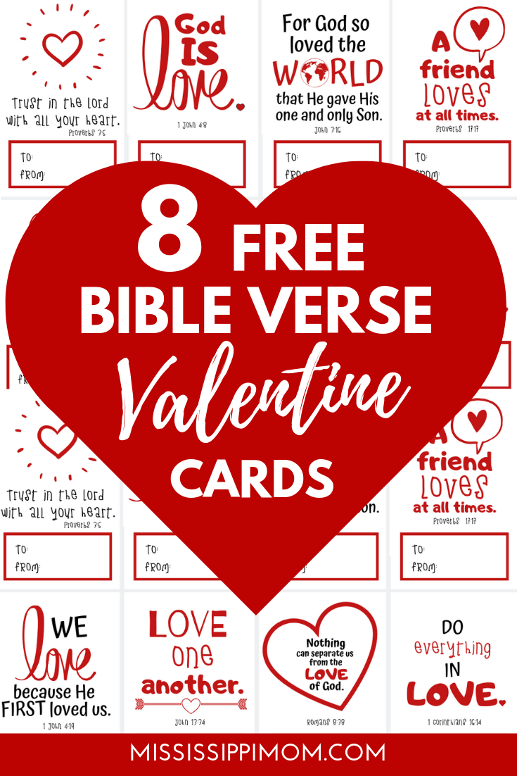 8 Free Printable Bible Verse Valentines Cards - Mississippimom with regard to Free Printable Bible Verse Valentine Cards