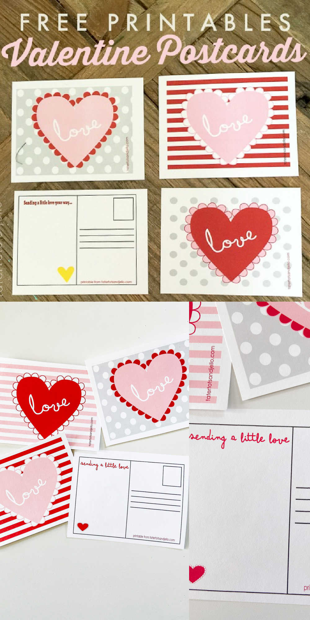 Adorable Valentine Postcards - Free Printables Heart Cards within Printable Valentine Postcards
