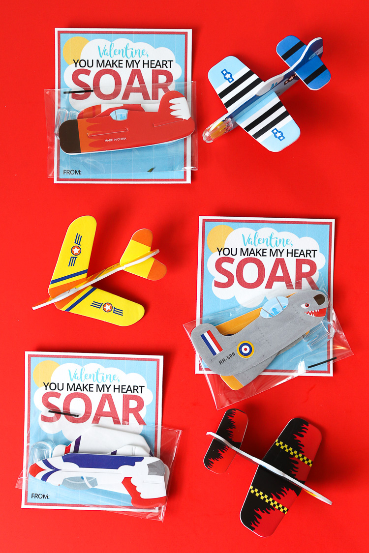 Airplane Printable Valentine Cards – That&amp;#039;S What {Che} Said pertaining to Free Printable Airplane Valentines