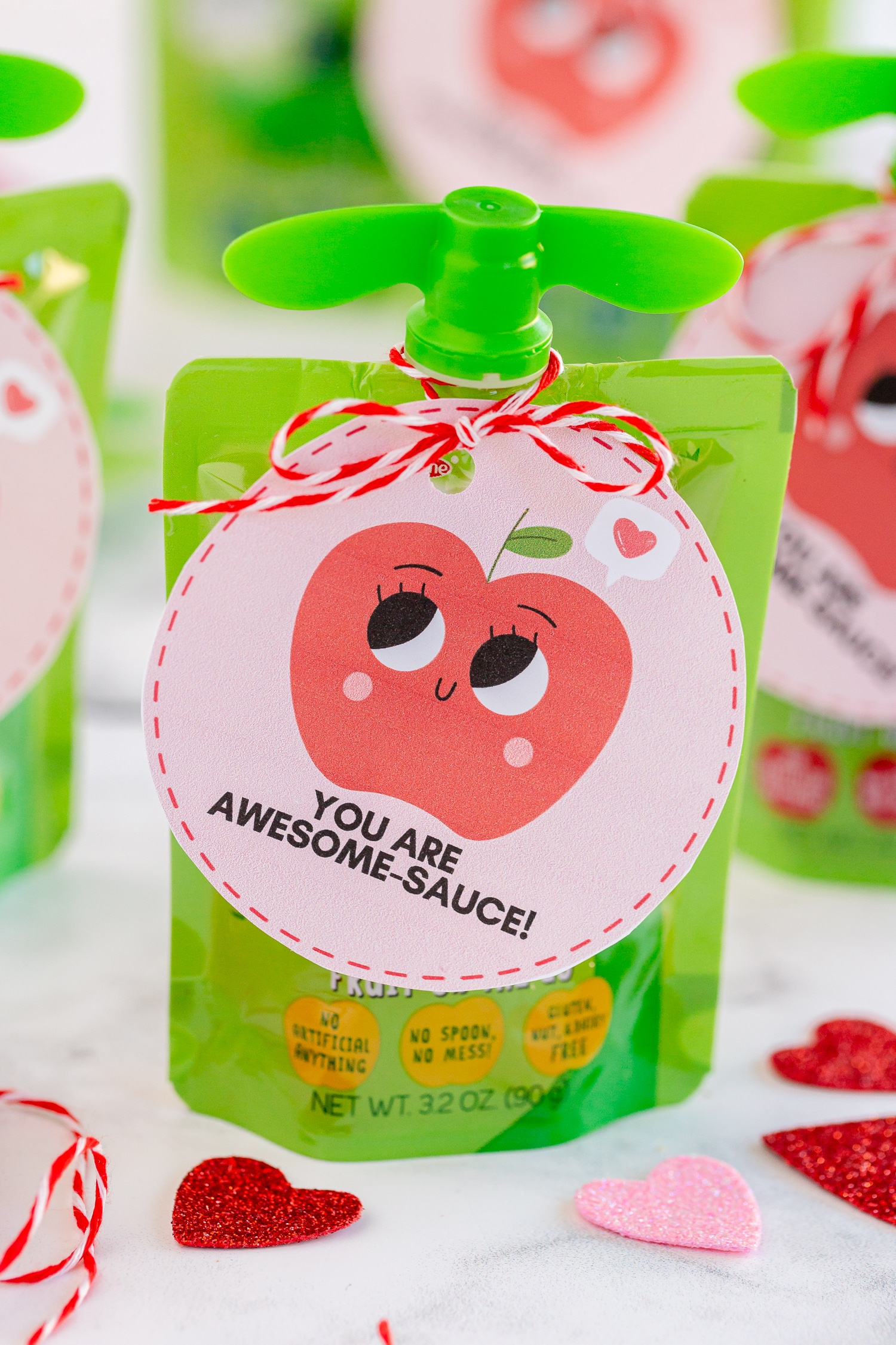 Applesauce Valentine&amp;#039;S Day Gift - Made To Be A Momma within Free Printable Applesauce Valentines
