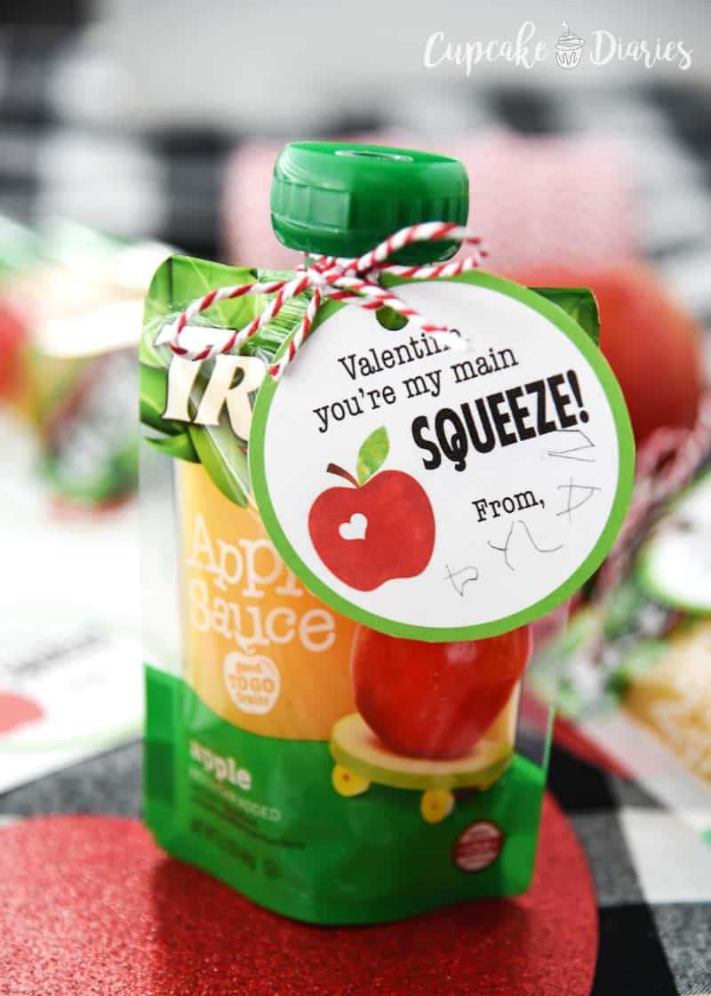 Applesauce Valentines For Preschoolers And Kids - Free Printable for Free Printable Applesauce Valentines
