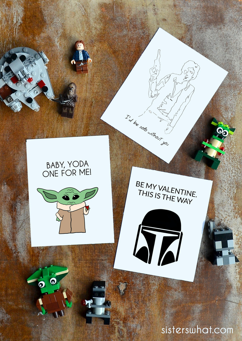 Baby Yoda And More Star Wars Valentines Free Printable - Sisters regarding Star Wars Valentines Printables