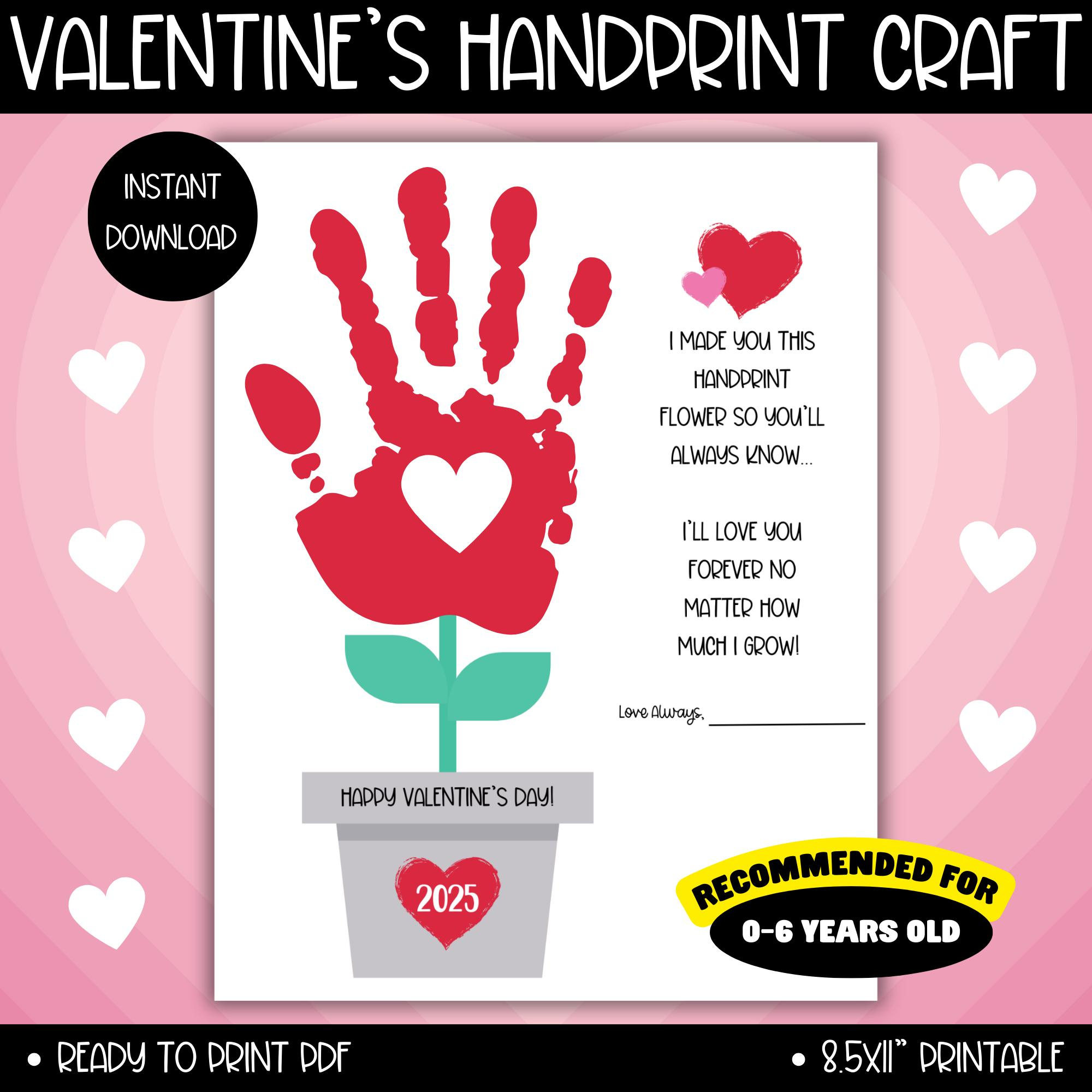 Bee Happy Valentine'S Footprint Valentine Crafts 2025 Valentine'S within Valentine Crafts For Toddlers Printable