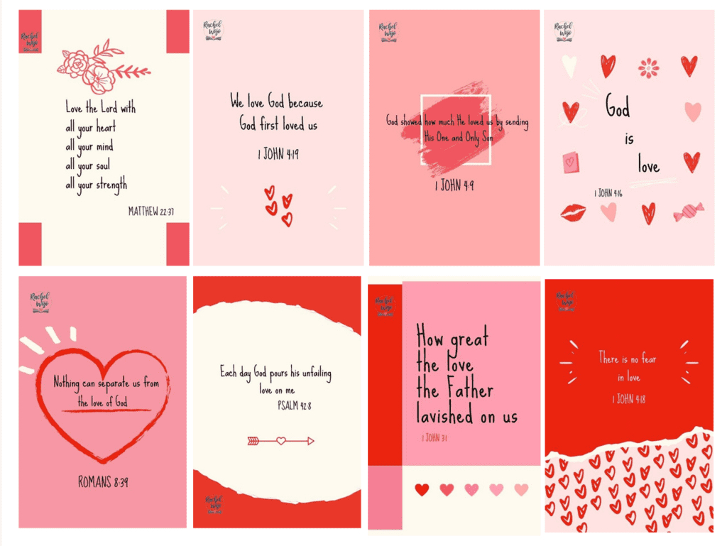 Bible Verse Valentine Printable - Rachel Wojo pertaining to Free Bible Valentine Printables