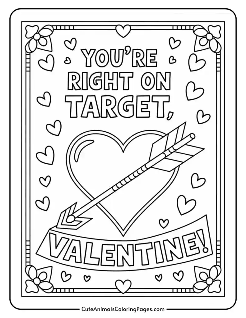 Black And White Printable Valentine Cards (25+ Free Pdf Pages within Printable Valentines Cards Coloring Pages